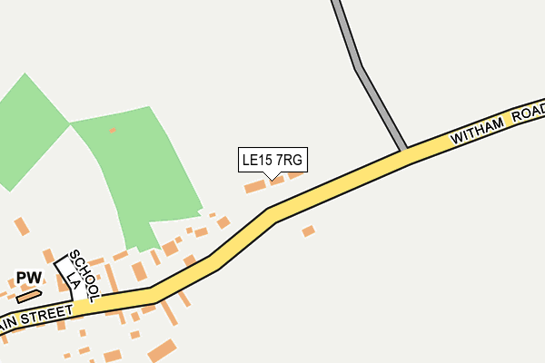 LE15 7RG map - OS OpenMap – Local (Ordnance Survey)