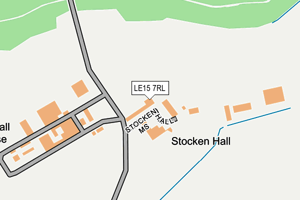 LE15 7RL map - OS OpenMap – Local (Ordnance Survey)