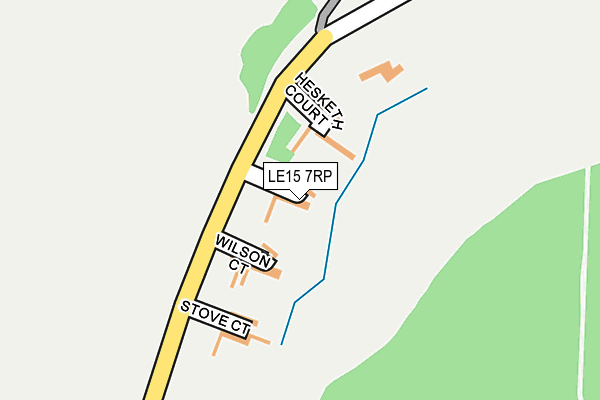 LE15 7RP map - OS OpenMap – Local (Ordnance Survey)