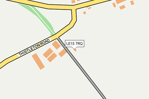 LE15 7RQ map - OS OpenMap – Local (Ordnance Survey)