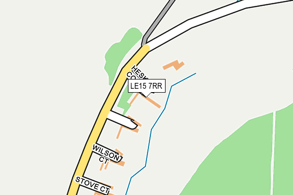 LE15 7RR map - OS OpenMap – Local (Ordnance Survey)