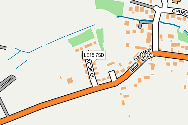 LE15 7SD map - OS OpenMap – Local (Ordnance Survey)