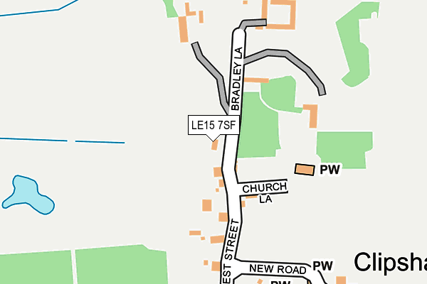 LE15 7SF map - OS OpenMap – Local (Ordnance Survey)