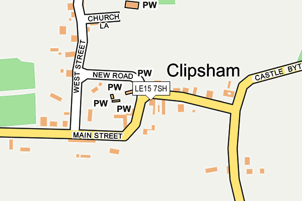 LE15 7SH map - OS OpenMap – Local (Ordnance Survey)