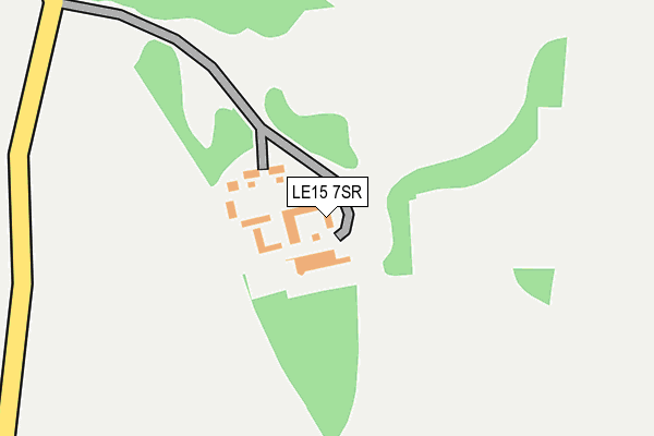 LE15 7SR map - OS OpenMap – Local (Ordnance Survey)