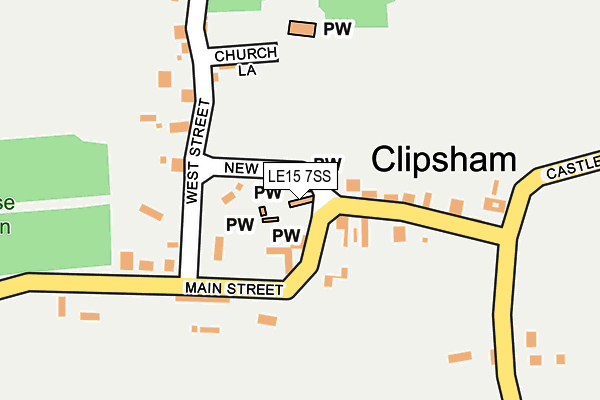 LE15 7SS map - OS OpenMap – Local (Ordnance Survey)
