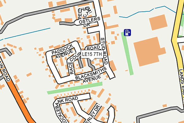 LE15 7TH map - OS OpenMap – Local (Ordnance Survey)