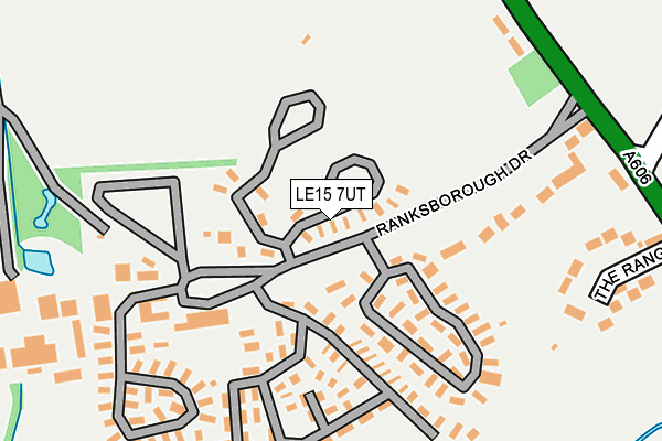 LE15 7UT map - OS OpenMap – Local (Ordnance Survey)