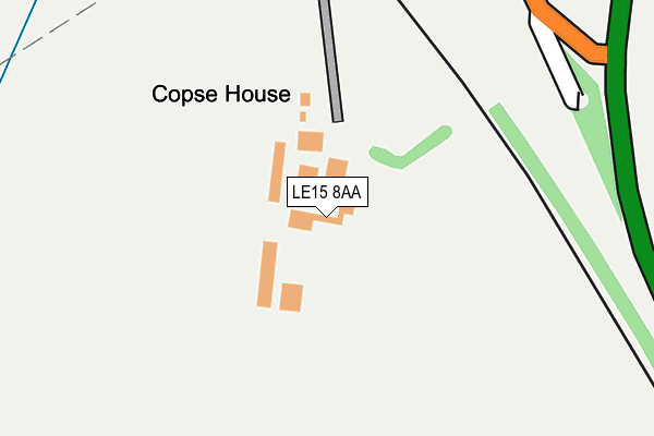 LE15 8AA map - OS OpenMap – Local (Ordnance Survey)