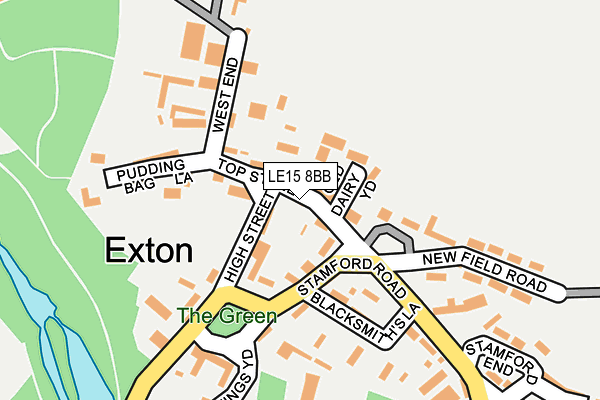 LE15 8BB map - OS OpenMap – Local (Ordnance Survey)