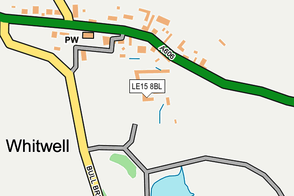 LE15 8BL map - OS OpenMap – Local (Ordnance Survey)