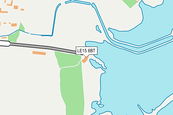 LE15 8BT map - OS OpenMap – Local (Ordnance Survey)