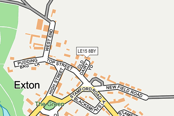LE15 8BY map - OS OpenMap – Local (Ordnance Survey)