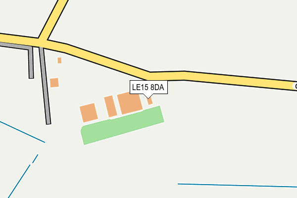 LE15 8DA map - OS OpenMap – Local (Ordnance Survey)