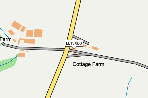 LE15 8DS map - OS OpenMap – Local (Ordnance Survey)