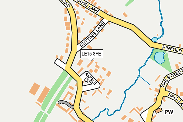 LE15 8FE map - OS OpenMap – Local (Ordnance Survey)