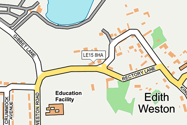 LE15 8HA map - OS OpenMap – Local (Ordnance Survey)