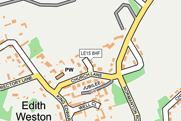 LE15 8HF map - OS OpenMap – Local (Ordnance Survey)