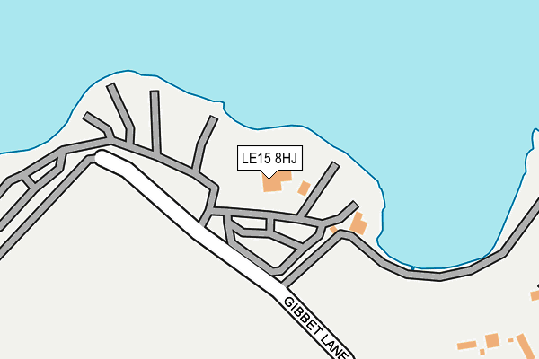 LE15 8HJ map - OS OpenMap – Local (Ordnance Survey)