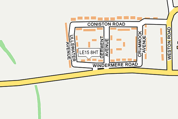 LE15 8HT map - OS OpenMap – Local (Ordnance Survey)