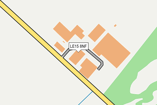 LE15 8NF map - OS OpenMap – Local (Ordnance Survey)