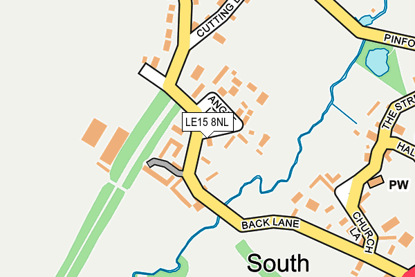 LE15 8NL map - OS OpenMap – Local (Ordnance Survey)