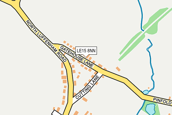 LE15 8NN map - OS OpenMap – Local (Ordnance Survey)