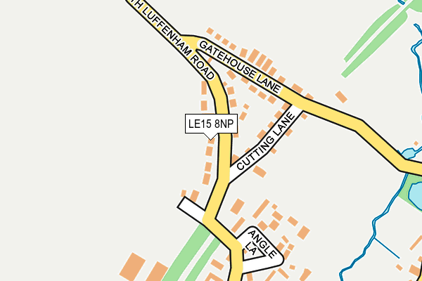 LE15 8NP map - OS OpenMap – Local (Ordnance Survey)