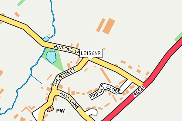 LE15 8NR map - OS OpenMap – Local (Ordnance Survey)