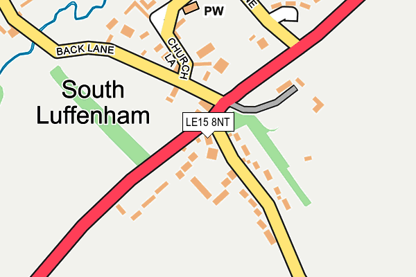 LE15 8NT map - OS OpenMap – Local (Ordnance Survey)