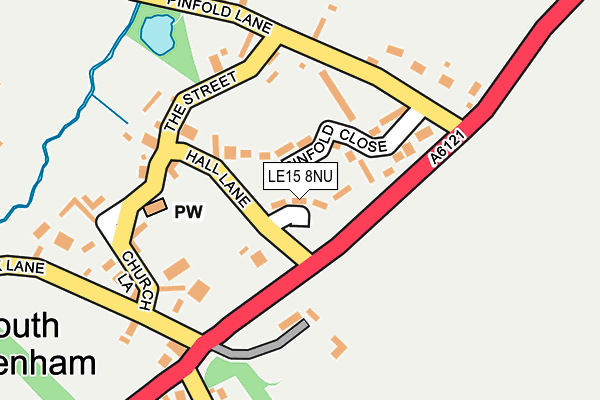 LE15 8NU map - OS OpenMap – Local (Ordnance Survey)
