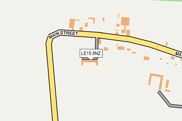 LE15 8NZ map - OS OpenMap – Local (Ordnance Survey)