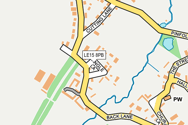 LE15 8PB map - OS OpenMap – Local (Ordnance Survey)