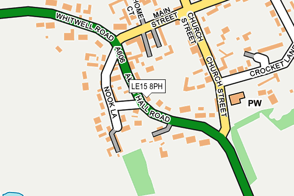 LE15 8PH map - OS OpenMap – Local (Ordnance Survey)
