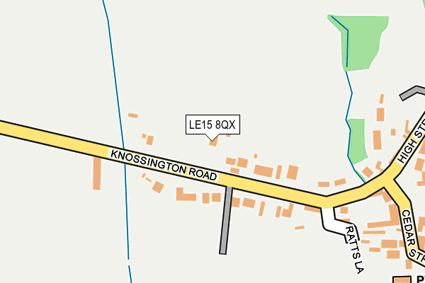 LE15 8QX map - OS OpenMap – Local (Ordnance Survey)