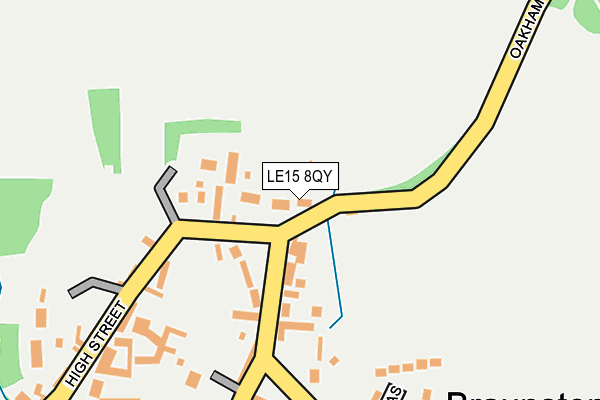 LE15 8QY map - OS OpenMap – Local (Ordnance Survey)