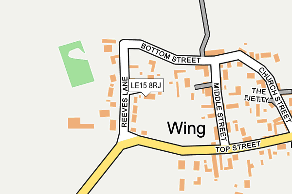 LE15 8RJ map - OS OpenMap – Local (Ordnance Survey)