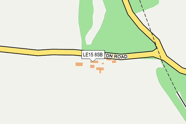 LE15 8SB map - OS OpenMap – Local (Ordnance Survey)