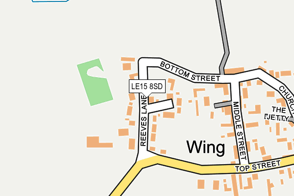 LE15 8SD map - OS OpenMap – Local (Ordnance Survey)