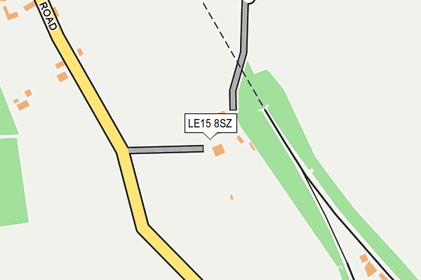 LE15 8SZ map - OS OpenMap – Local (Ordnance Survey)