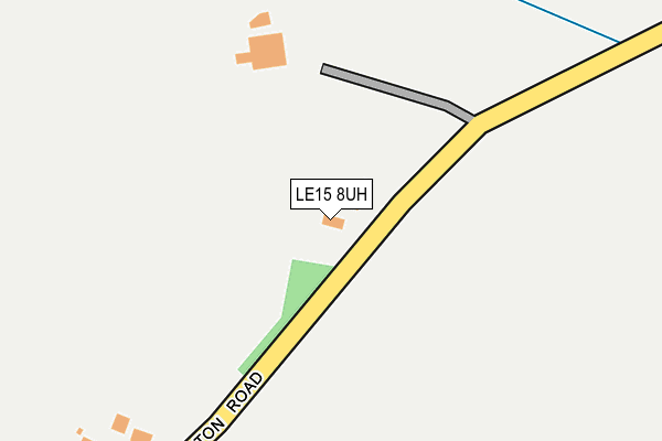 LE15 8UH map - OS OpenMap – Local (Ordnance Survey)
