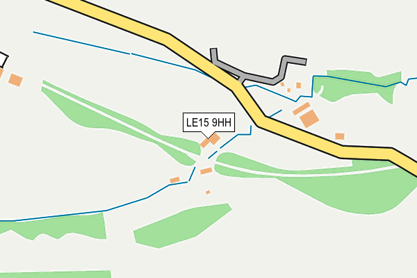 LE15 9HH map - OS OpenMap – Local (Ordnance Survey)