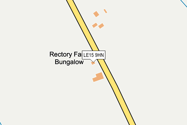 LE15 9HN map - OS OpenMap – Local (Ordnance Survey)