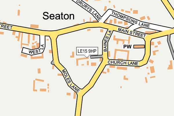 LE15 9HP map - OS OpenMap – Local (Ordnance Survey)