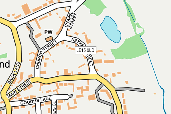 LE15 9LD map - OS OpenMap – Local (Ordnance Survey)