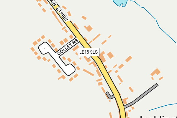 LE15 9LS map - OS OpenMap – Local (Ordnance Survey)