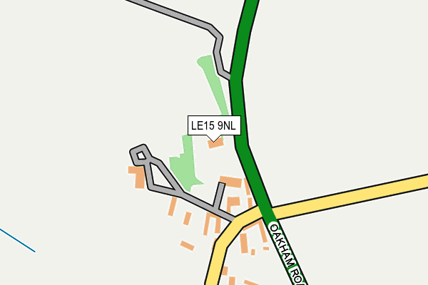 LE15 9NL map - OS OpenMap – Local (Ordnance Survey)