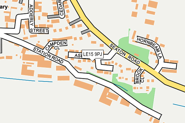 LE15 9PJ map - OS OpenMap – Local (Ordnance Survey)