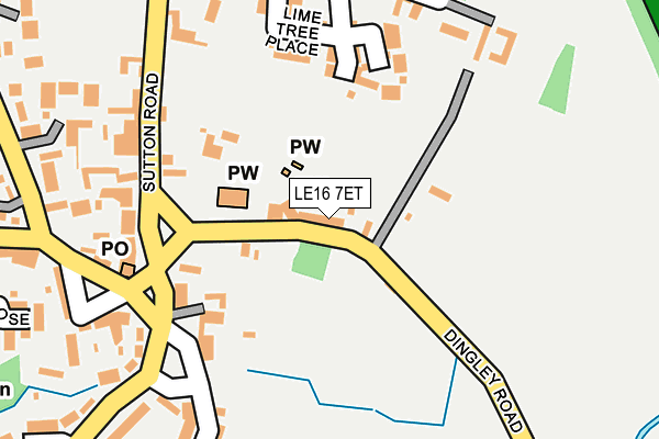 LE16 7ET map - OS OpenMap – Local (Ordnance Survey)