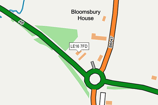 LE16 7FD map - OS OpenMap – Local (Ordnance Survey)